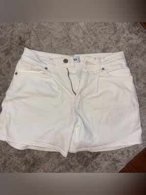 BDG White High-Rise Denim Shorts — Classic Five-Pocket Style